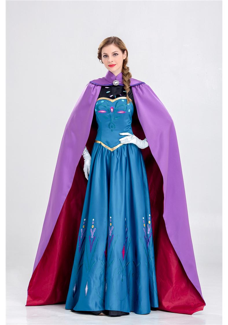 Frozen Cosplay Princess Anna Adult Halloween Costume XXL