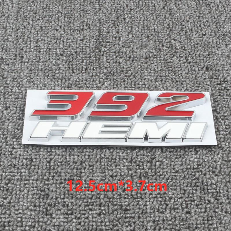 Metal 392 6.4L Car Engine Emblem Car Stickers For Hemi 345 Hemi Charger Caravan Durango Caliber Journey Challenger Avenger Badge