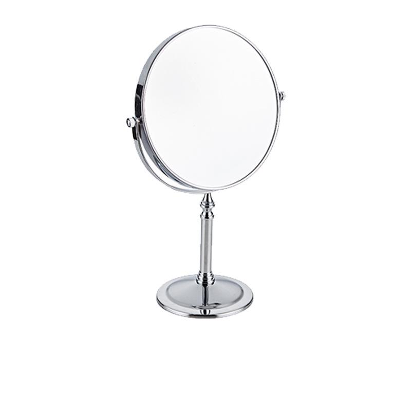 European Style Double-Sided Vanity Mirror with 3x Magnification – Portable Princess Makeup and Bathroom Mirror 6 inch 3x серебряный