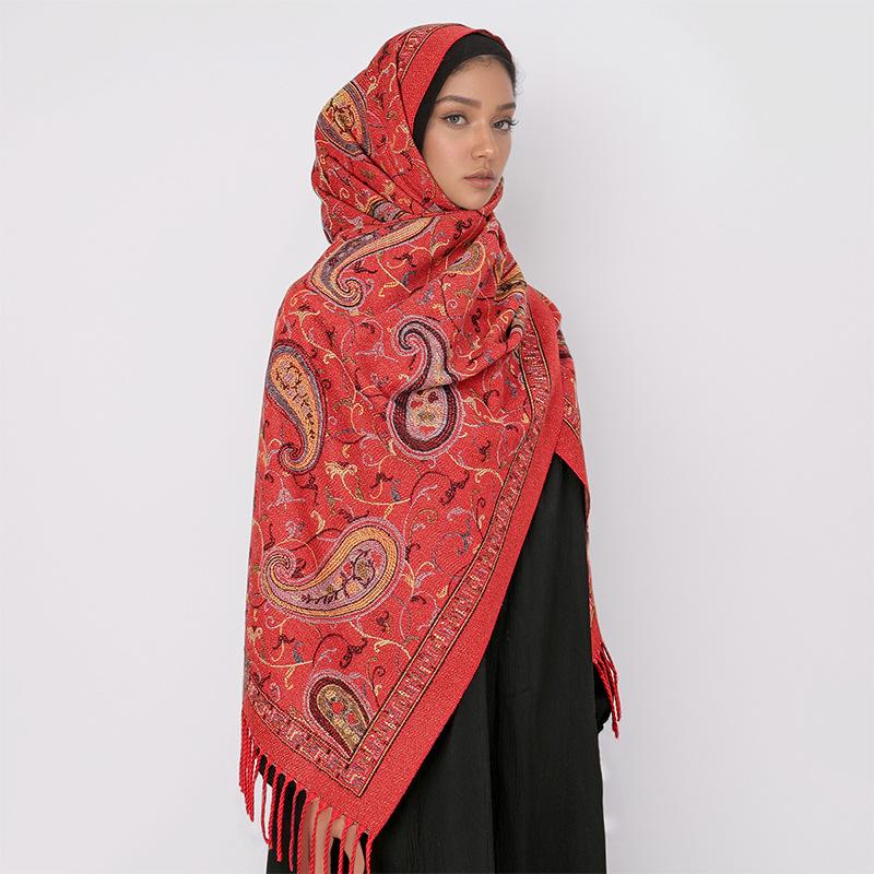 High-End Damen Schal Herbst und Winter Schal Dual-Purpose Kernzwirngarn Verdickter Warmer Schal