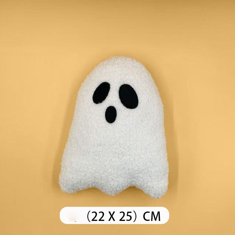 Cartoon Doll Simple Style Bedroom Cushion Plush Cartoon Cloud Ghost Pillow Sofa Doll Toy Halloween Gift Decoration