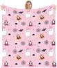 Halloween Throw Blanket Gifts Flannel Blanket for Women Girls Bat Spider Soft Throw Blankets Halloween Spooky Gifts for Home Bed