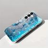Creative Light Honeycomb Pattern Glass Phone Case Suitable for Samsung Galaxy S26 S25 S24 S23 S22 S21 S20FE/Ultra/Plus Anti Drop