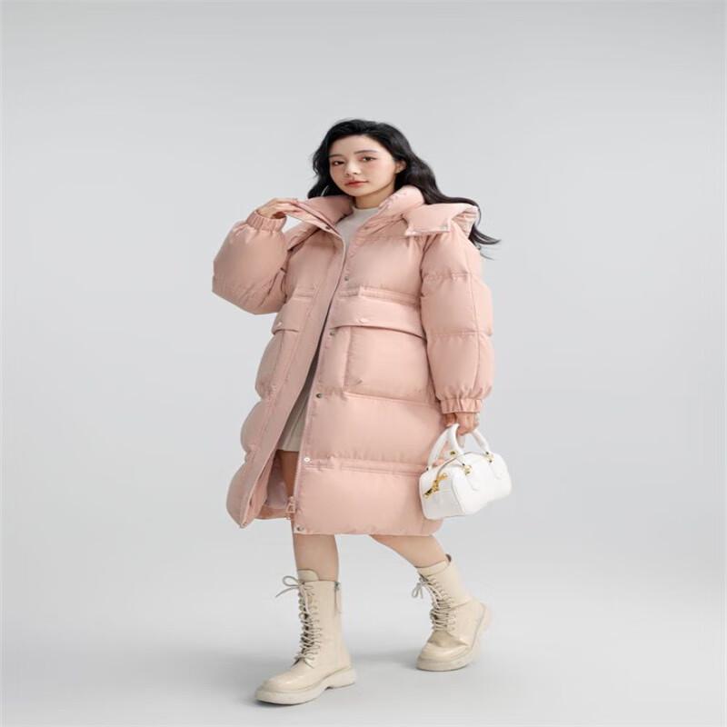 Yaya Women's Casual Long Hooded Down Jacket