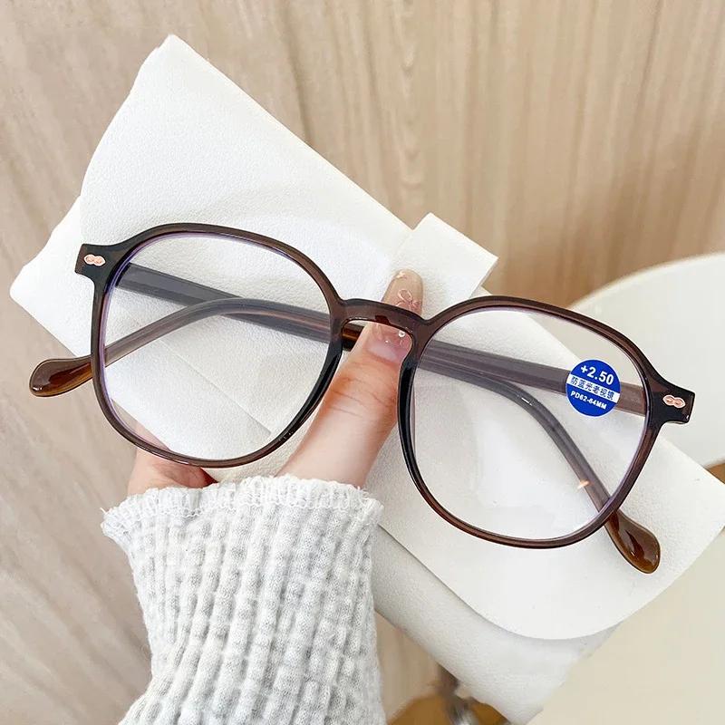 Neutral Ultralight Retro Blue Light Blocking Presbyopia Glasses New Fashion Large Frame Reading Glasses Fashion Glasses