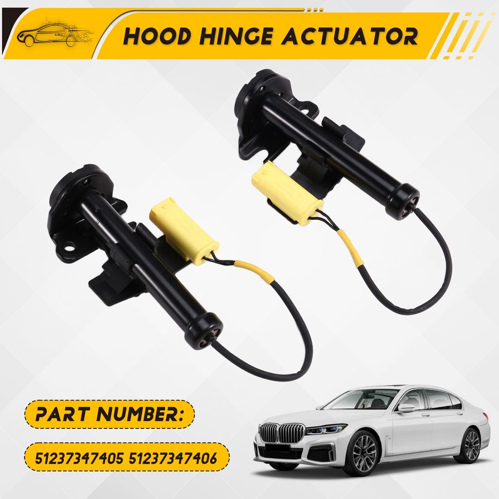 For BMW 7 Series G12 8 Series G15 G16 G14 M8 F92 F93 1 Pair Hood Hinge Actuator 51237347405 51237347406