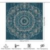 Ornate Mandala Blue Shower Curtain Decor Bathroom Accessories For Home Decoration