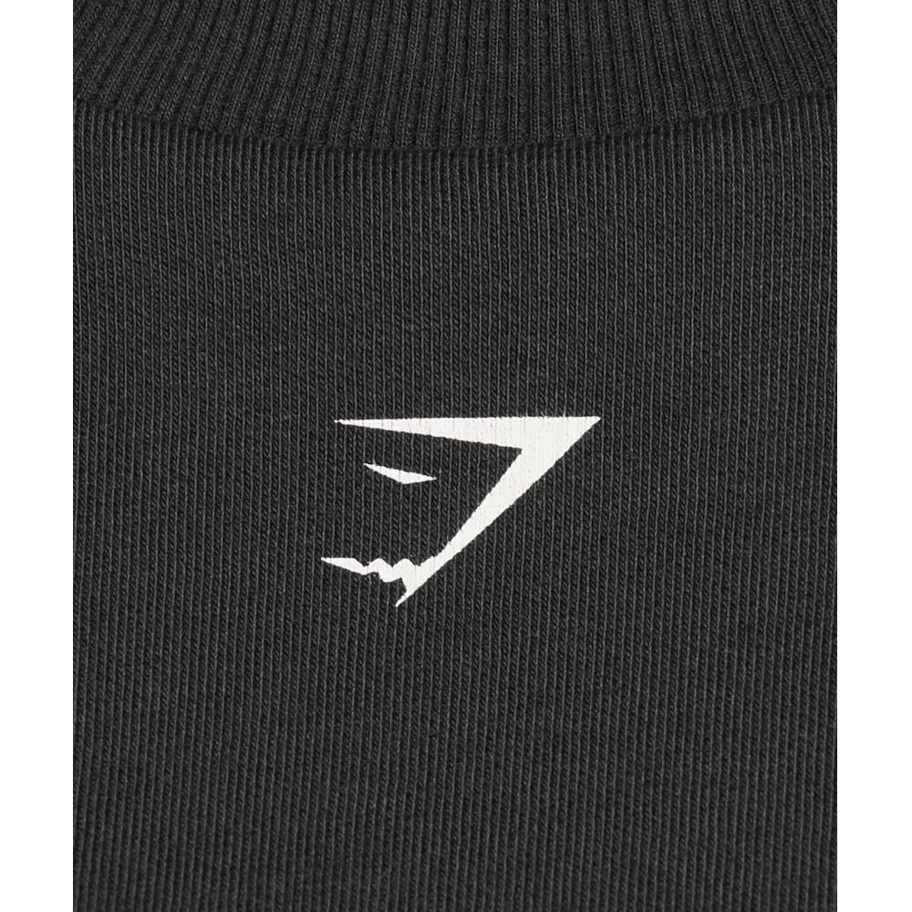 Gymshark Heavy Duty Graphic Oversized Pullover Black B3c3t Bb2j