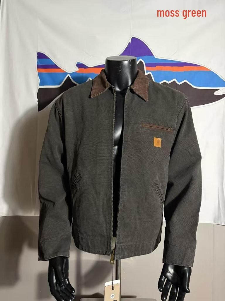Carhartt J97 American Detroit Sliten Kanvas Dragkedjejacka