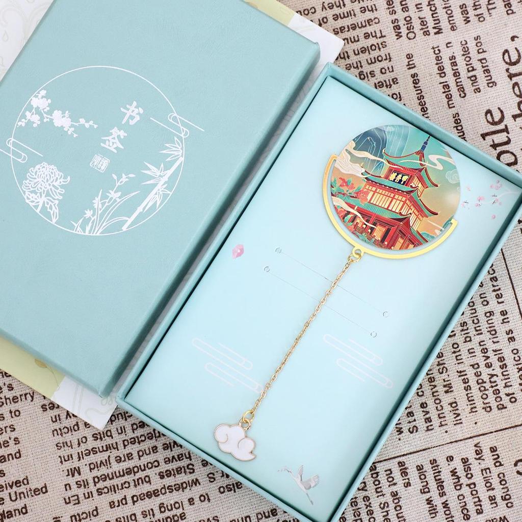 Guizhou Huangguoshu Waterfall Souvenir Bookmark - Jiaxiu Tower Engraved Metal Customization