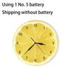1pc Lemon Wall Clock,Art Decor for Home, Living Room, and Office, Decorated Living Room Clock,Festival Decoration,Perfect Gifts
