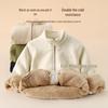 Kinder Winterjacke mit Fleecefutter: Dicker, warmer Cardigan Schuluniform