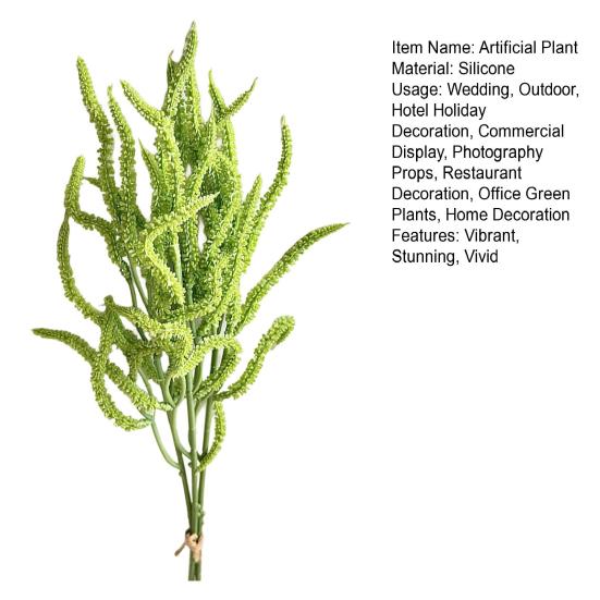 Simulation Rice Wheat Ears Fake Plants Artificial Grass Flower Arrangement Faux Greenery Branch