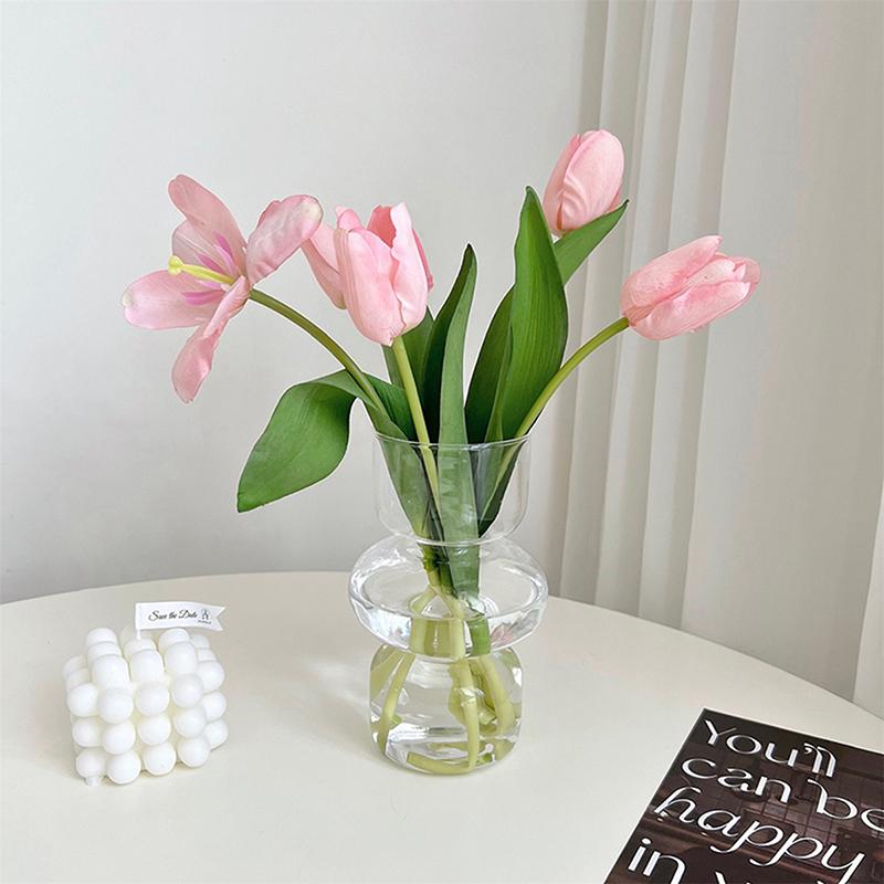 Ins Flower Glass Vase Creative Hydroponic Terrarium Plant Glass Vases Flower Pot Flower Arrangement Container Home Decoration