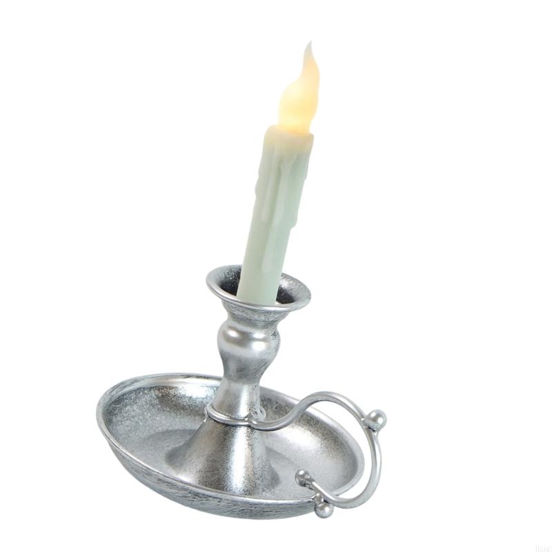 Artistic Metal Candleholder with LED for Romantics Dinner Setting Decors HX6C