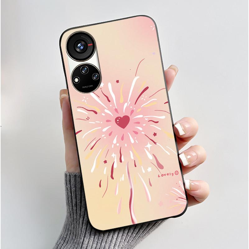 Hülle für ZTE Blade V40S / Axon 40 SE / V70 Pro Hülle Ästhetisch Niedliche Katze Astronaut Weiche Schwarze Matte Schutzhülle Rückseite