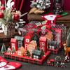 Christmas House Box Gift Packaging Box House Candy Cookie Gift Decoration Countdown Calendar Box for Newyear Christmas