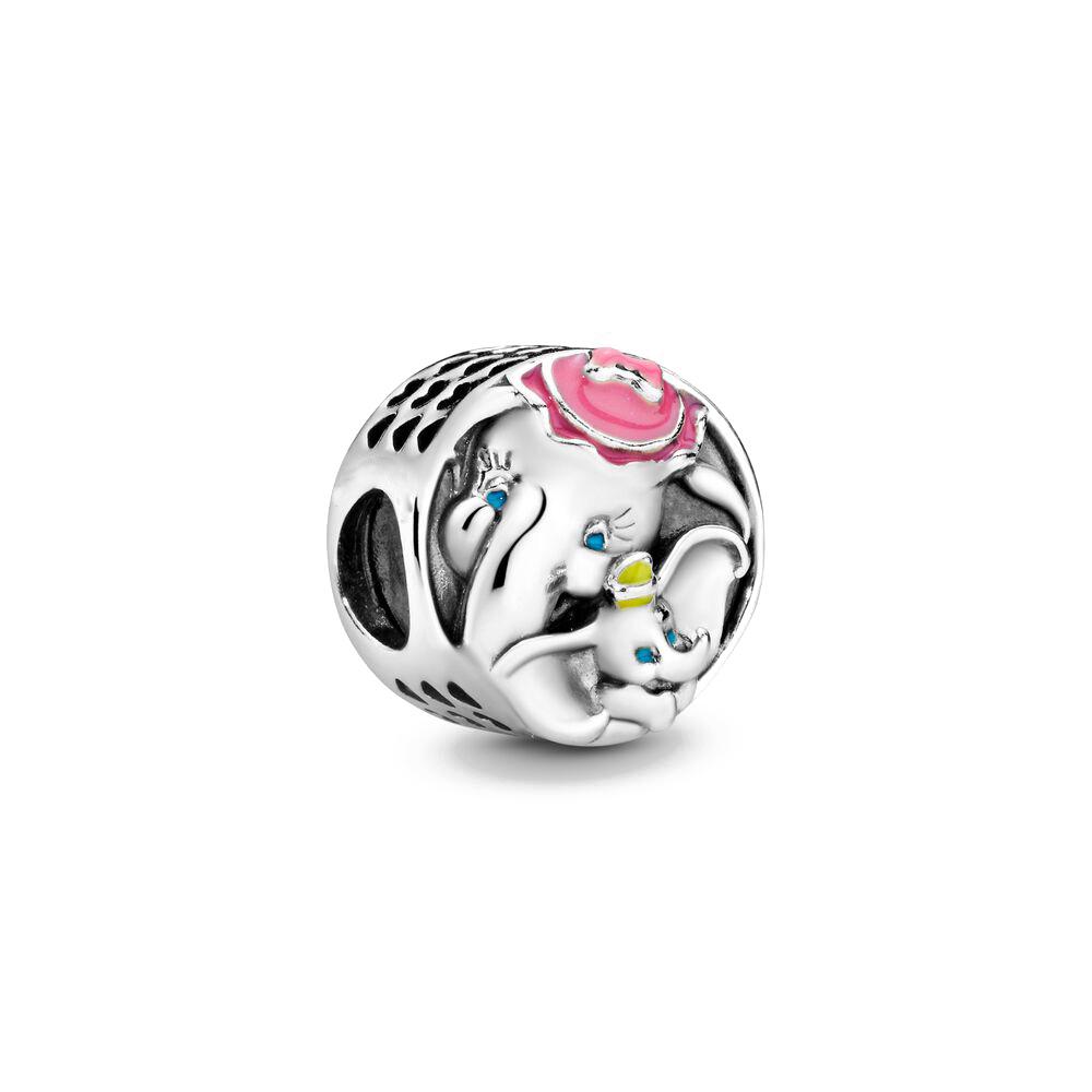Miniso  925 Silver Dumbo Mickey Mouse Charm Bead DIY Fine Jewelry Bracelet Original Pendant