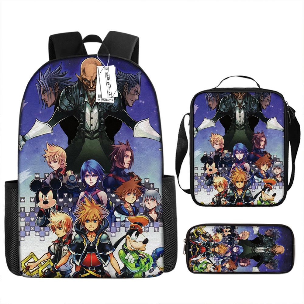 Anime Backpack Kingdom Heart Backpack European and American School Bag