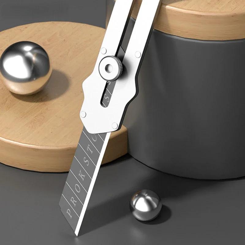 New Portable Utility Knife Stainless Steel Wallpaper Unboxing Retractable Knife Paper Cutter Office School Stationery Supplies