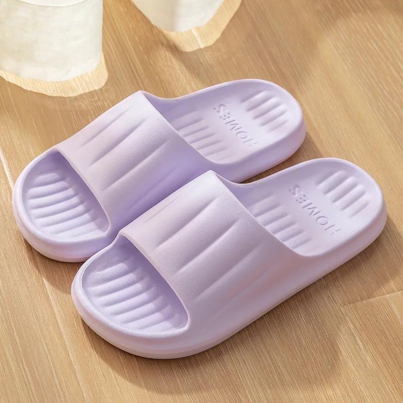 2025 Summer EVA Slippers for Women - Non-Slip Odor Resistant Thick Sole Stylish Couple Bathroom Shower Outdoor Slides