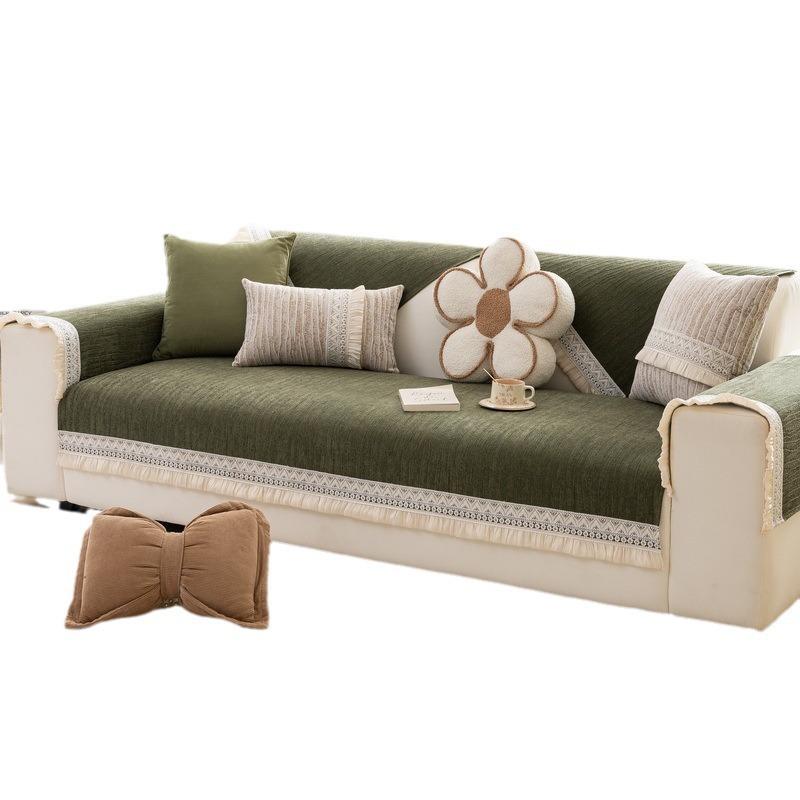 New Cream Wind Light Luxury Chenier Sofa Cushion Four Seasons Universal Non-Slip Sofa Cover Cushion Sub Cover Cloth Towel