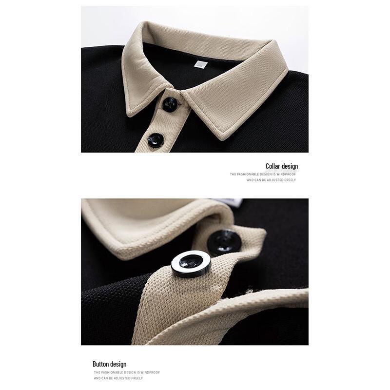 Snoopy Men's Long Sleeve Polo Sweatshirt