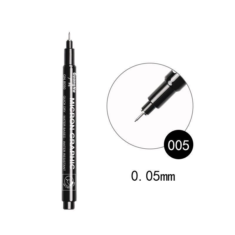 Wide 8050 Waterproof Refillable Technical Drawing Pen for Manga and Sketching