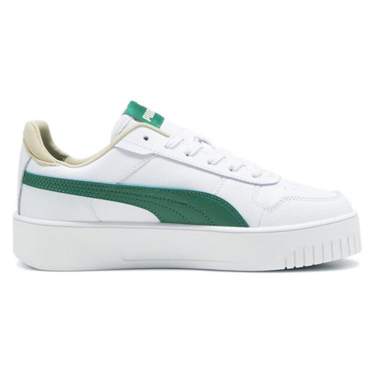 Puma Carina Durable Lightweight Low-Top Sneakers Women sneakers White Green 389390-25