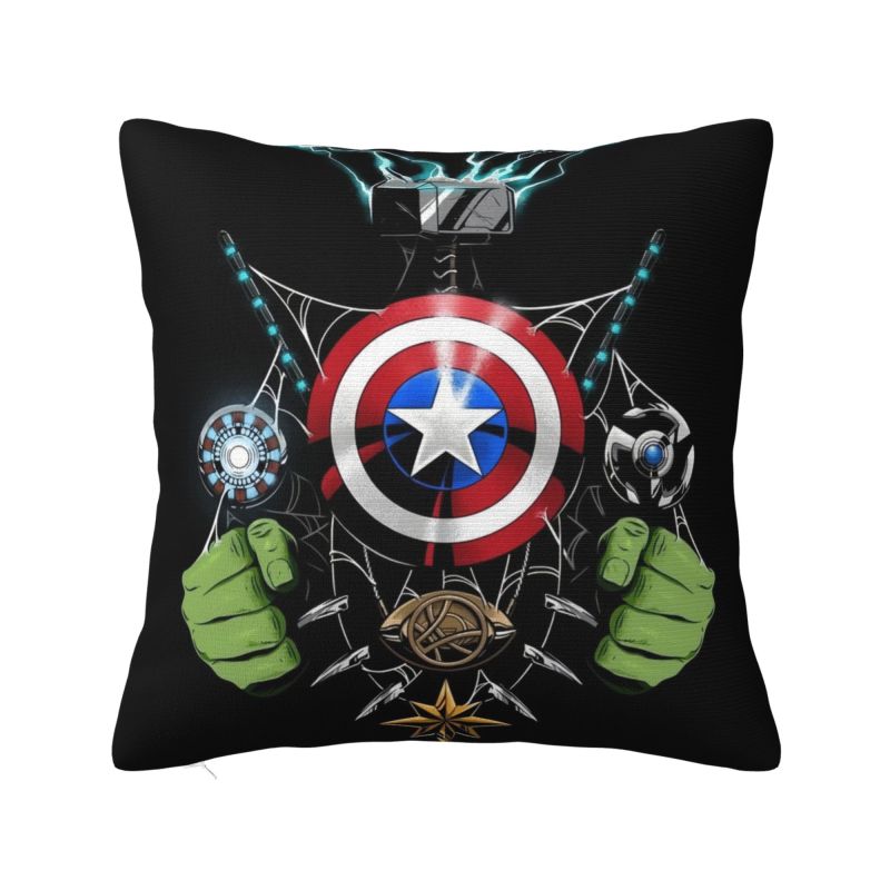 Custom Disney Iron Man Marvel Film Pillow Case 45x45cm Living Room Decoration Luxury Chair Cushion Square Pillowcase