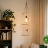 Maritimes Ozean-Ornament Natürliches Hanfseil Fischernetzkorb Hängende Dekoration Handgeflochtener Drahtfischkorb Ornament für Zuhause Wohnzimmer Dekoration
