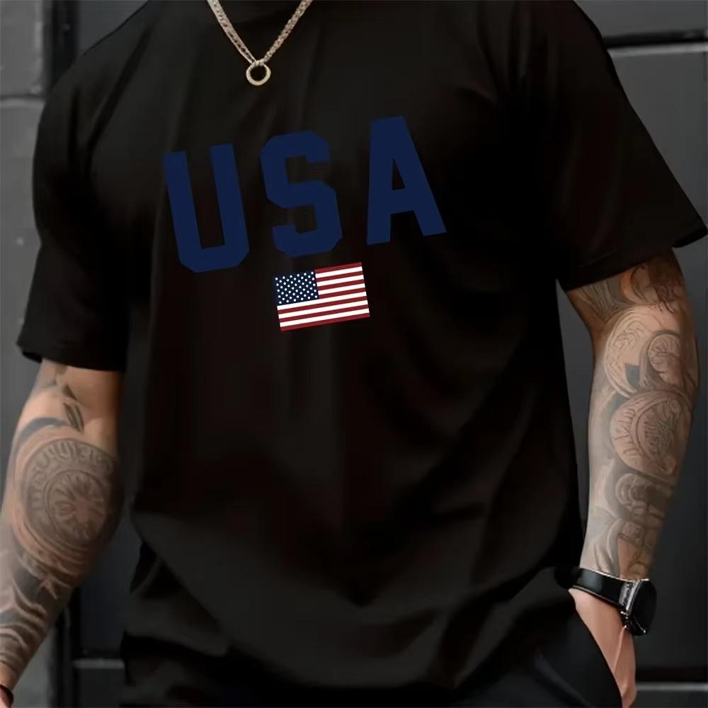 

Мужская летняя футболка с круглым вырезом и коротким рукавом с узором в виде алфавита - дышащая полиэстеровая ткань, слегка эластичная, стандартный крой, повседневная XXXXXL чёрный