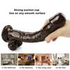 Brown Realistic Dildo for Women  Beginner Clear Dildo with Strong Suction Cup Hands-Free Play for Adult Sex Masturbator G Spot