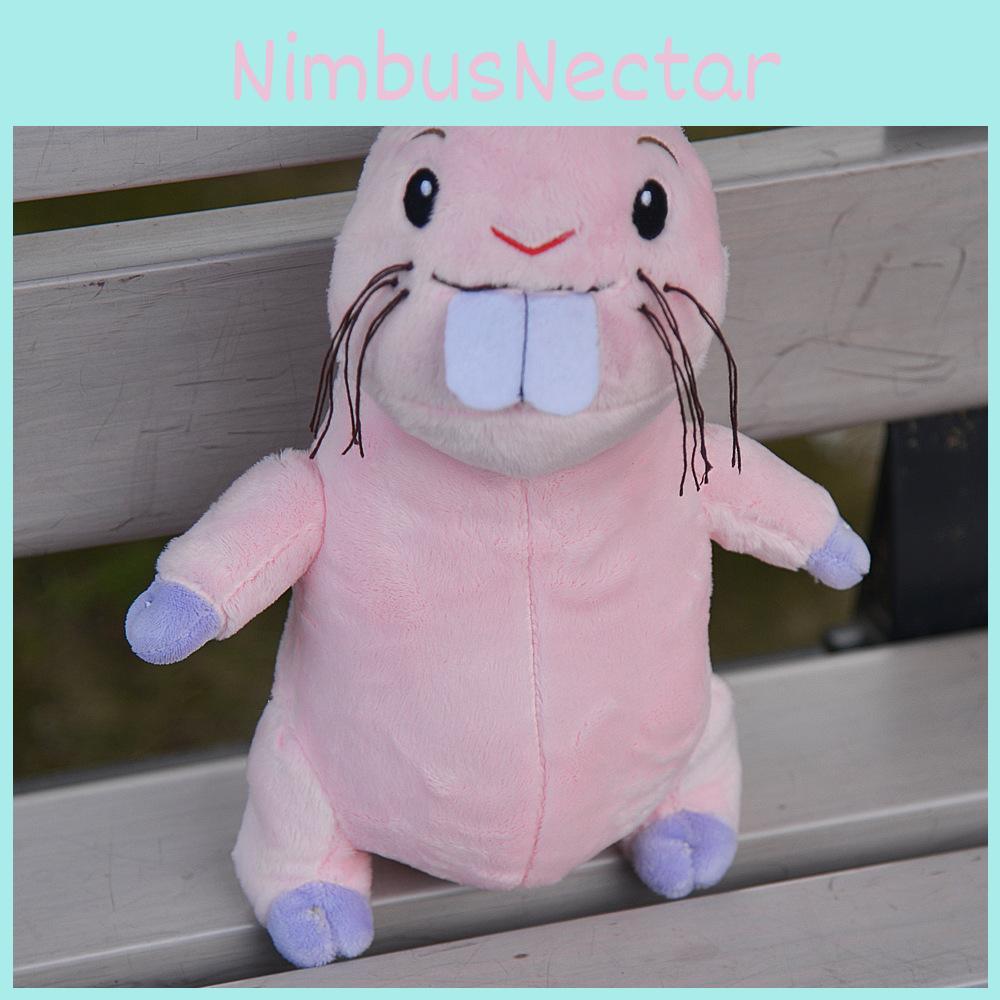 Pink Teeth Big Marmot Plush Toy Cartoon Stuffed Animal Doll Decoration Cute