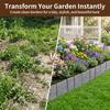 Plastic Garden Boundary Fence Lawns & Terraces - Durable Weather-Resistant Outdoor Decoration, Decorative Garden Fence, Lawn Edging Tool