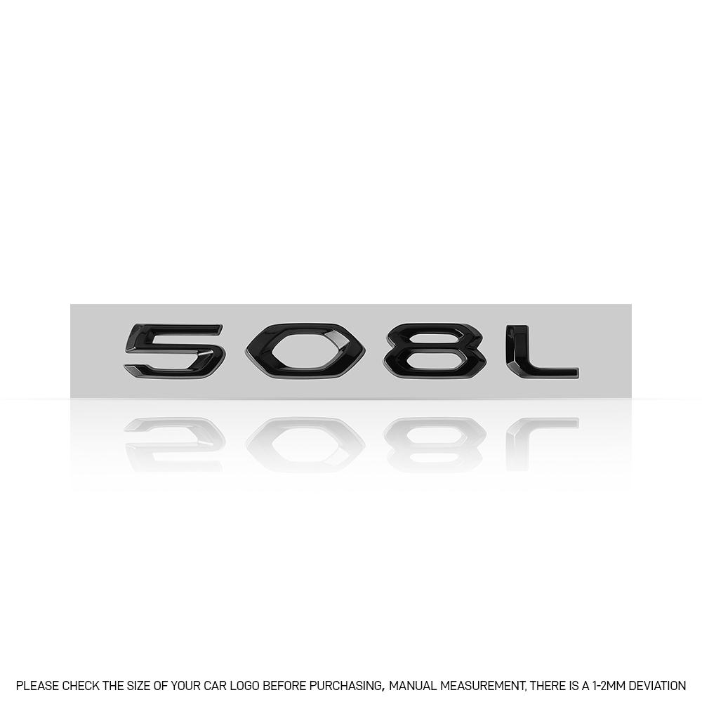 2026 Heißer Autoaufkleber 1 Stück 3D ABS Auto Buchstabe Emblem Aufkleber Auto Karosserie Kofferraum Dekorativer Aufkleber für Peugeot 508L 508 408 5008 4008 A