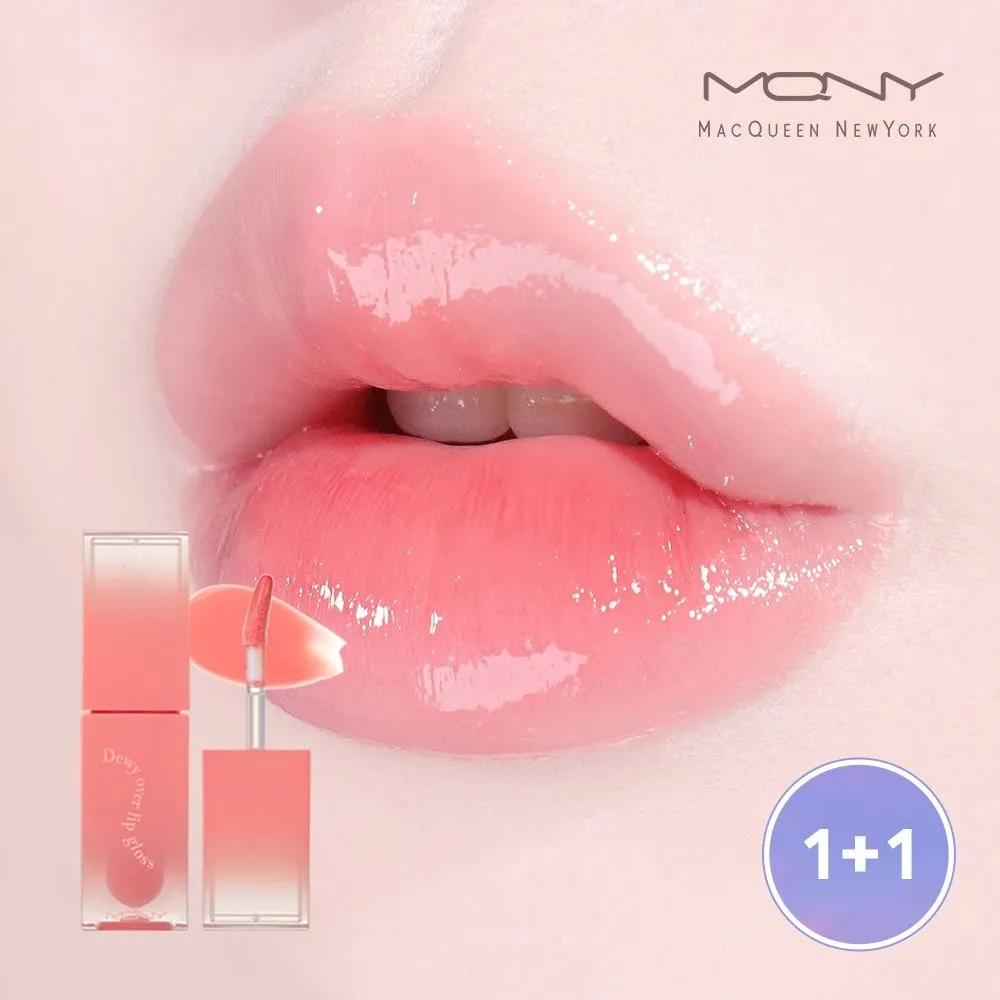 [1+1] Dewy Over Lip Gloss / Lip Plumper Water Tint Lip Serin Glow 6 Colors 3g