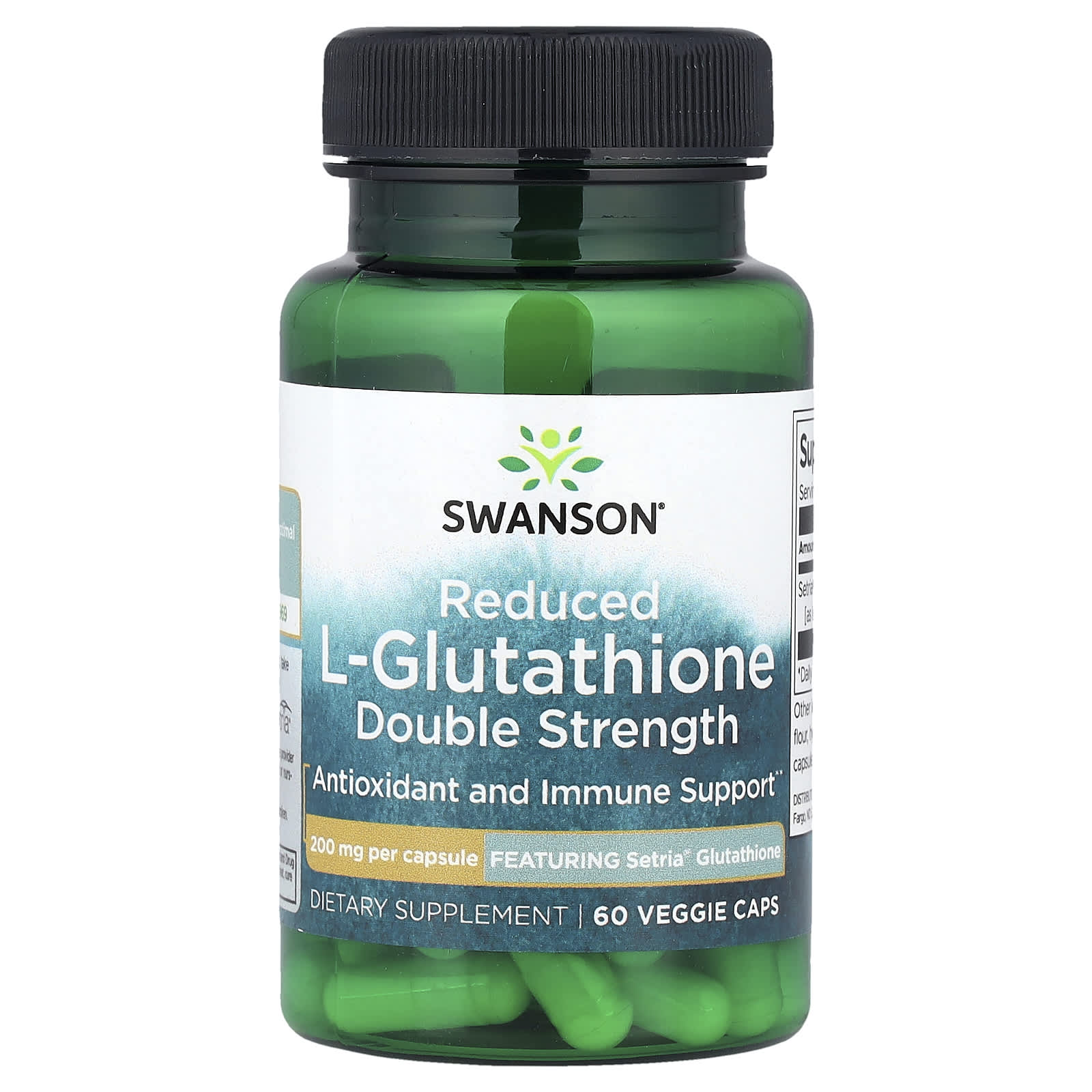 

Reduced L-Glutathione, Double Strength, 200Mg, 60 Veggie Caps