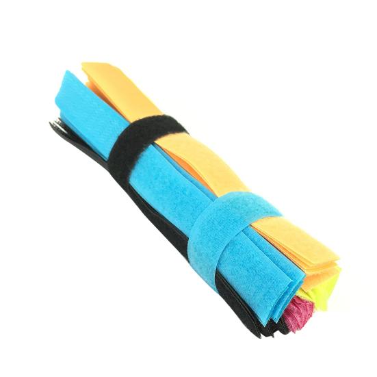 50Pcs Reusable Nylon Cable Tie Fasten Magic Tape Straps Wire Holder Organizer