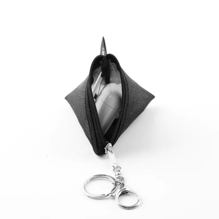 mono mesh mini tea bag pouch keyring