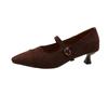 Fashion 2025 Sexy Pointed Toe Fashion Hot Seller High Heels Women Retro Suede Shoe Elegant Heel Shoes for Women Heels Single Shoes