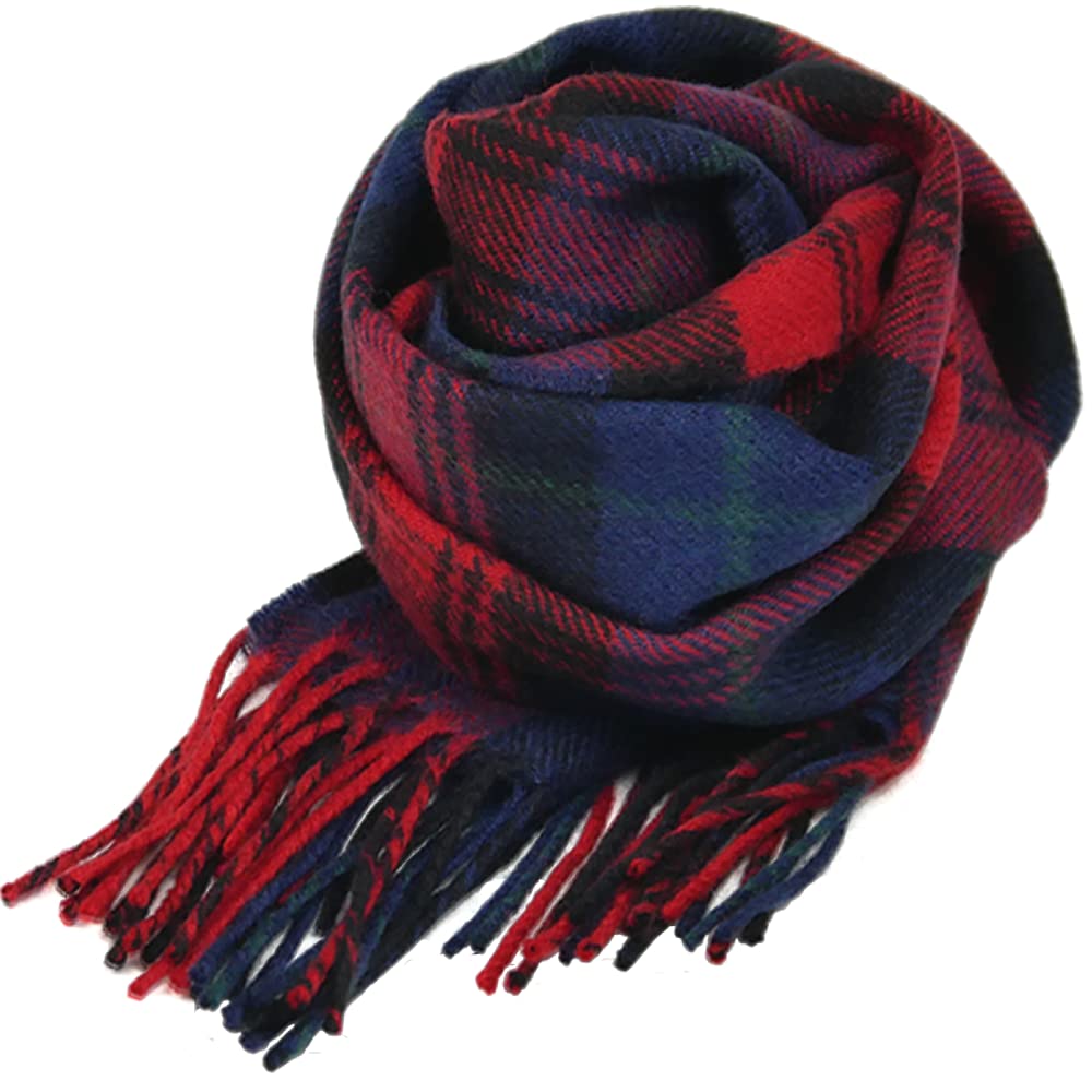Lochcarron Lambswool Tartan Check Made In Favoured by the British Royal Family 100% Scarf, Scotland, (MacLachlan)