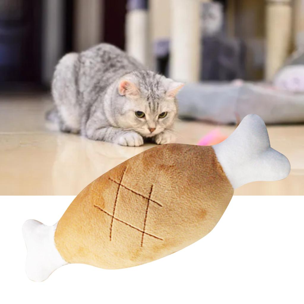 Plüschhund Quietschspielzeug Weich Bissfest Zähneknochenform Gefülltes Welpen Kauspielzeug