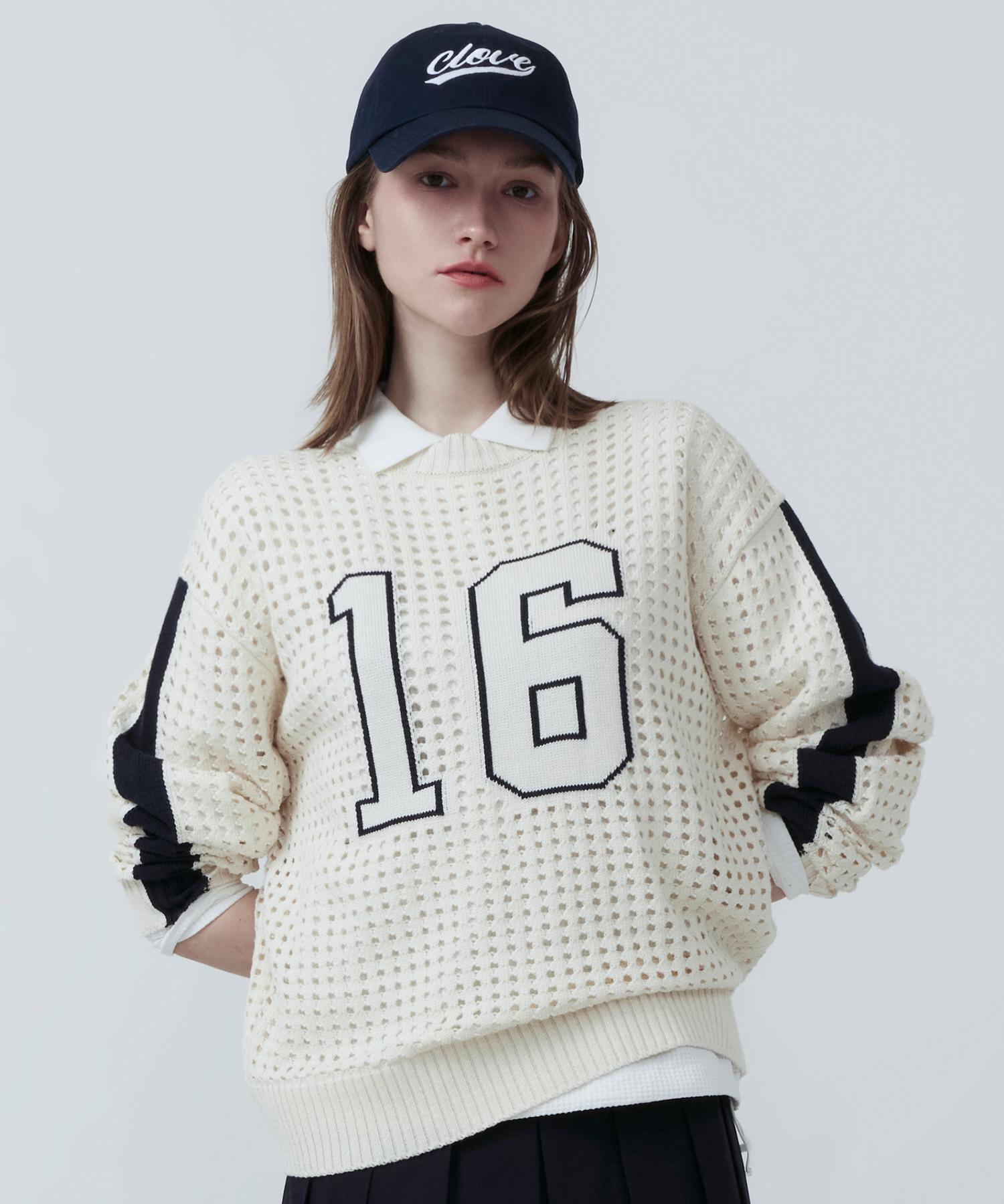 Clove [25Ss Clove] Crochet Numbering Knit (Ivory) Ivory/Free