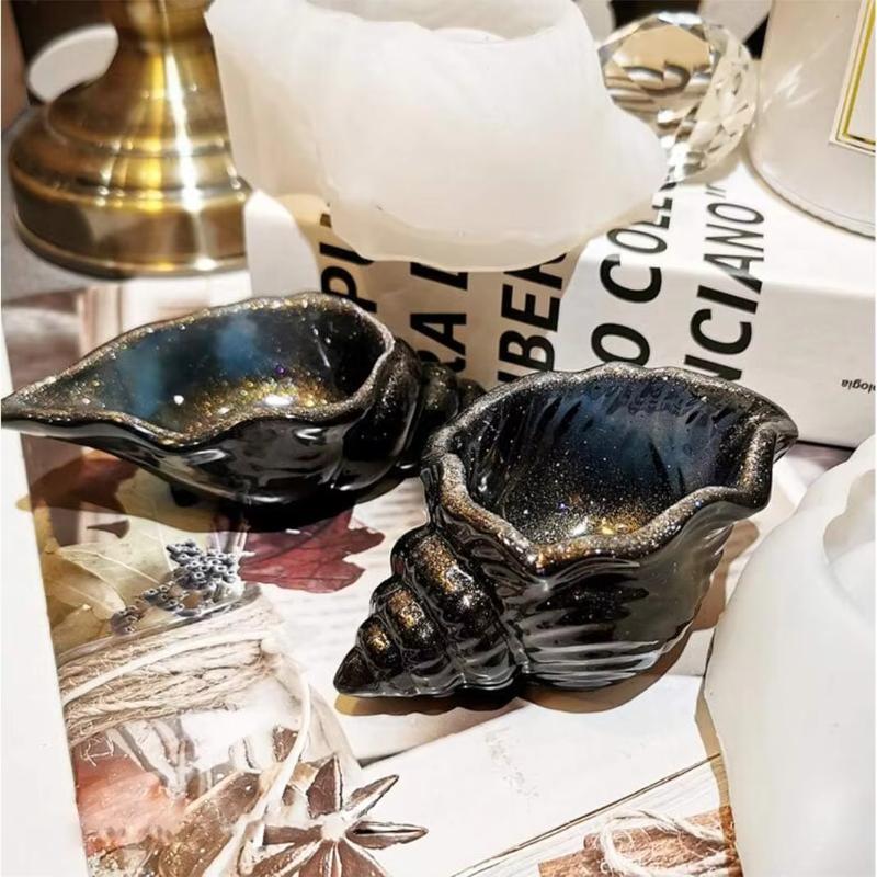 2pcs Conch Shell Resin Mold Conch Jewelry Silicone Mold Epoxy Resin Casting Mold For Diy Crafts Ornaments DIY Handmade Candles