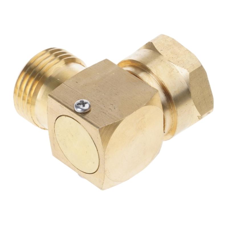 L Shaped Garden Hose Fittings 3/4Inch 90 Degree Hose Swivel Elbow Connector for Irrigation and Car Washing Enduring