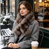 Fashionable Neck Scarf Faux Mink Wrap for Women, Double-Sided Plush Warmer, Cozy Protection Outdoor Thick Winter Fur Collar, Luxury Soft Autumn