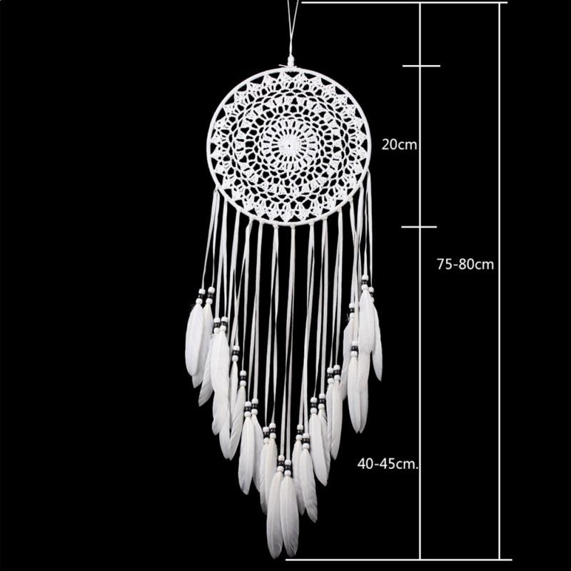 Dream Catcher Wall Decor Boho Feather Hanging Ornament Home Decoration Craft Gift for Bedroom Living Room Balcony Outdoor Car
