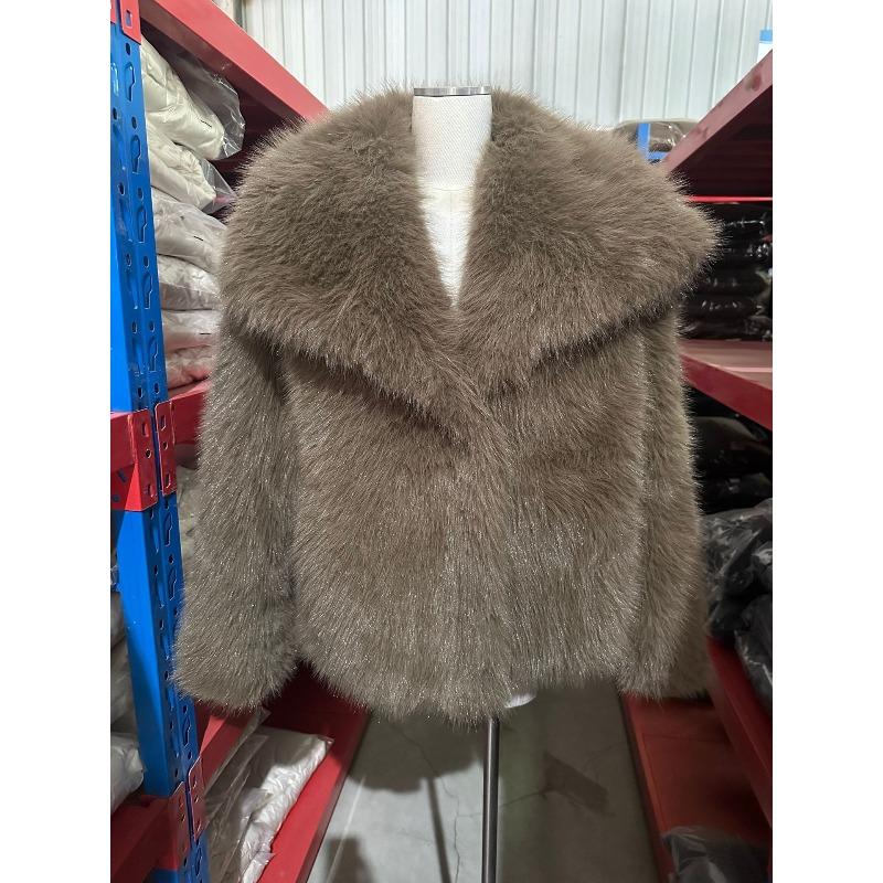 Lazy wind fox fur coat short autumn and winter artificial fur women's fur coat