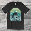 Vintage Glacier National Park Black Bear Mountain T Shirt Hiking Outdoor Retro Also Available In  Vintage Washed Versatile